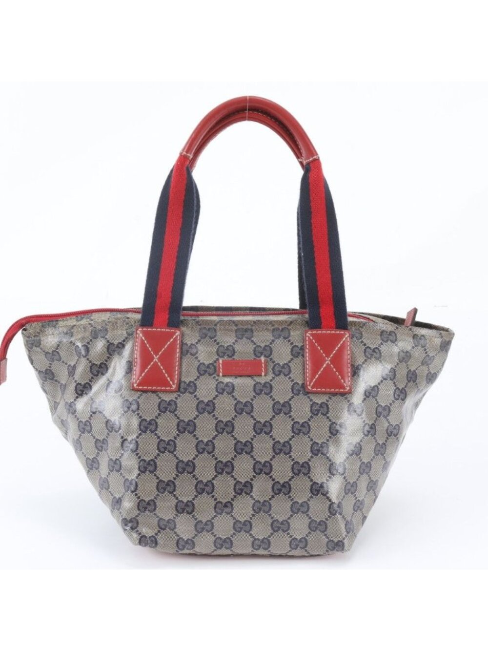 Gucci GG Crystal Sherry Line Leather Tote Bag Shoulder